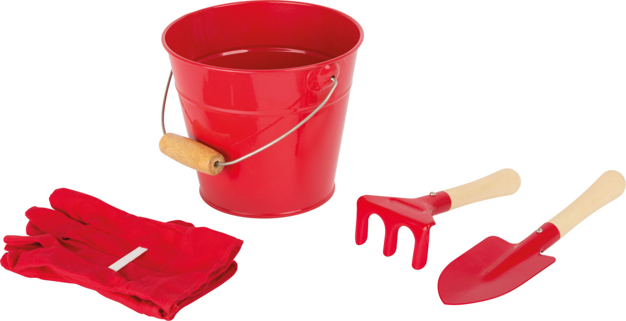 Kleine Gartenhelfer im Eimer Set 4-tlg.