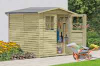 Gerätehaus Hamburg 2 (zweiflügelig) 180x180x210cm KDI Gerätehaus Hamburg 2 (zweiflügelig) 180x180x210cm KDI