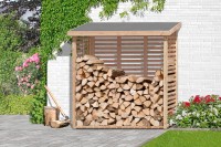 Kaminholzregal KAMO aus Lärchenholz 200x75x200cm Kaminholzregal KAMO aus Lärchenholz 200x75x200cm