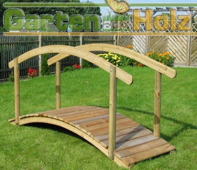 Gartenbr?cke/ Teichbr?cke Typ 240-80 mit einem Handlauf