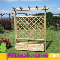 Pflanzkasten Kiefer mit Rankgitter 150x50x40cm Typ Robi Pflanzkasten Kiefer mit Rankgitter 150x50x40cm Typ Robi